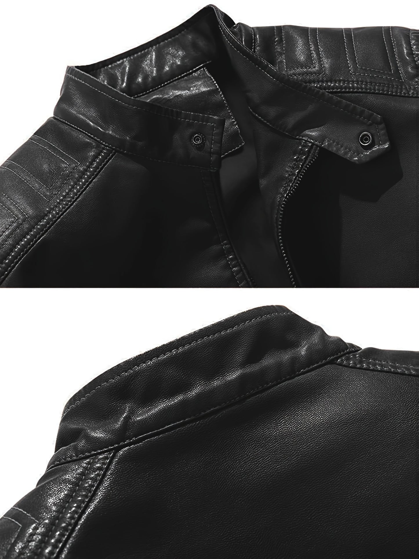 Men's Red Faux Leather Moto Jacket – Bold Biker Style